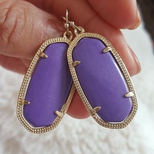 Kendra Scott Elle Purple earrings